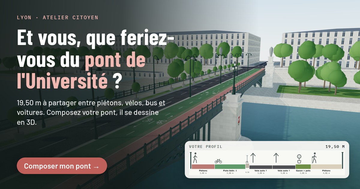 Aperçu du simulateur 3D du pont de l’Université